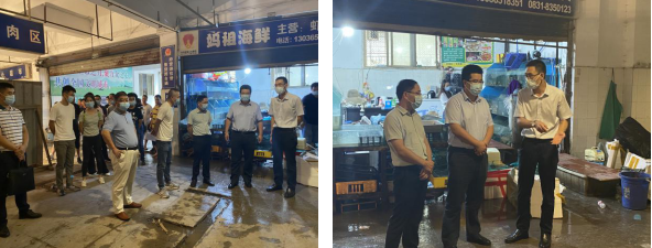敘州區(qū)區(qū)委常委、副區(qū)長李政率隊 視察清源水務集團投資公司金沙農貿市場改